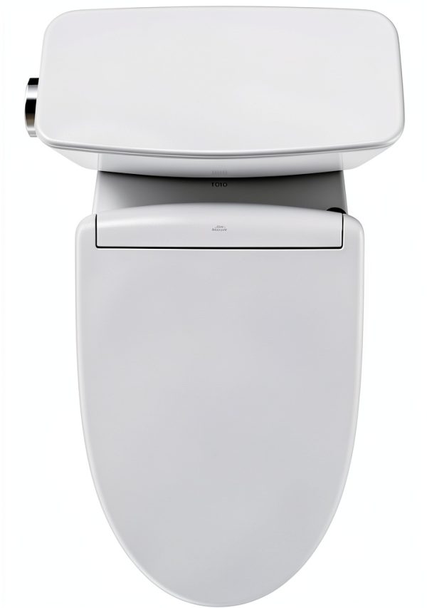 TOTO® Drake® WASHLET®+ Two-Piece Elongated 1.28 GPF Universal Height TORNADO FLUSH® Toilet with S5 Bidet Seat, Cotton White - MW7763446CEFG#01-13