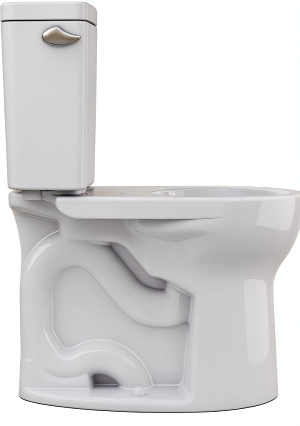 TOTO Drake Two-Piece Round 1.28 GPF Universal Height TORNADO FLUSH Toilet with CEFIONTECT, Cotton White - CST775CEFG#01-7