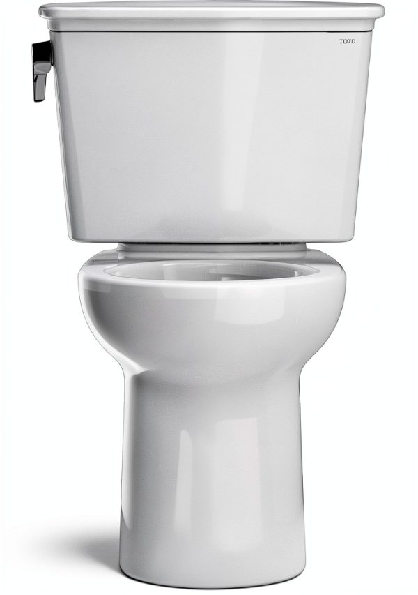 TOTO Drake 2-Pc Round Toilet 1.28 GPF Universal Height Cotton White-8