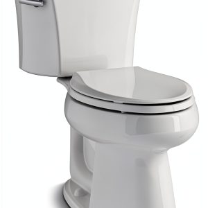 Highline 1.28 GPF Two-Piece Elongated Height Toilet Kohler Biscuit-0