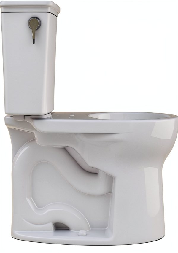 TOTO Drake 2-Pc Round Toilet 1.28 GPF Universal Height Cotton White-1