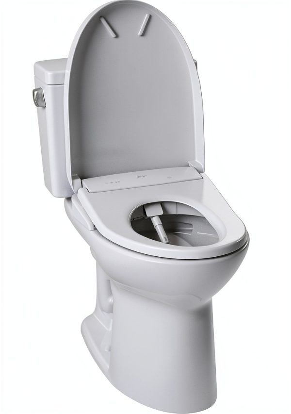 TOTO Drake Washlet+ Elongated Toilet with Tornado Flush – Cotton White-11