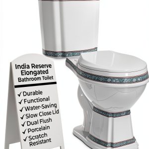 Renovators Supply India Reserve Two Piece Toilet Green Elongated-0