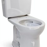 TOTO Drake Two-Piece Round 1.28 GPF Universal Height TORNADO FLUSH Toilet with CEFIONTECT, Cotton White - CST775CEFG#01-0