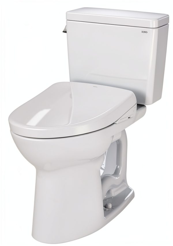 TOTO Drake Washlet+ Elongated Toilet with Tornado Flush – Cotton White-14
