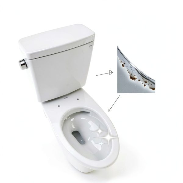 TOTO Drake Two-Piece Round 1.28 GPF Universal Height TORNADO FLUSH Toilet with CEFIONTECT, Cotton White - CST775CEFG#01-3
