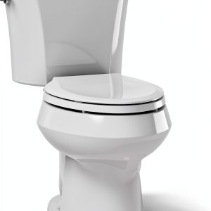 KOHLER K-3988-0 Wellworth Two-Piece Elongated Dual-Flush Toilet White-0