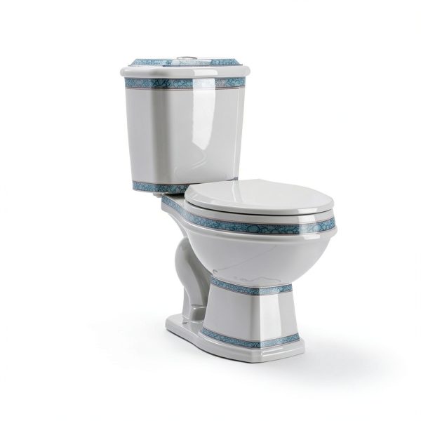 Renovators Supply India Reserve Two Piece Toilet Green Elongated-2