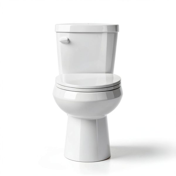Miuara Elongated Tall Toilet 19 Inch 1.28 GPF Single Flush White-1