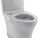 TOTO Aquia IV One-Piece Elongated Dual Flush 1.28 and 0.9 GPF WASHLET+ and Auto Flush Ready Toilet with CEFIONTECT, Cotton White - CST646CEMFGNAT40#01-0
