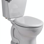 American Standard 215DB104.020 Cadet Pro 1.28 GPF 2-Piece Round Front Toilet with 10-in Rough-In, Medium, White-0