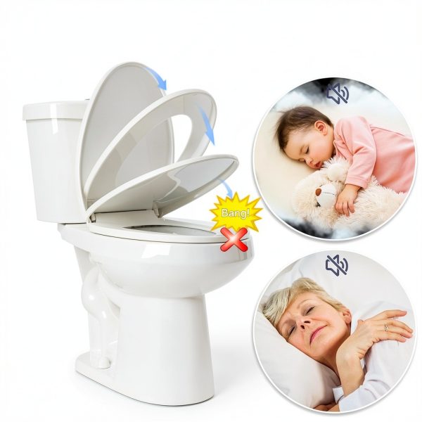 Elongated Tall Toilet Miuara 19 Inch Dual Flush Two-Piece White-5