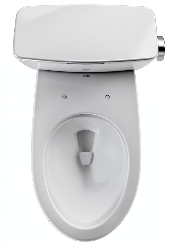 TOTO Drake Two Piece 1.28 GPF Universal Height Toilet - Cotton White-11