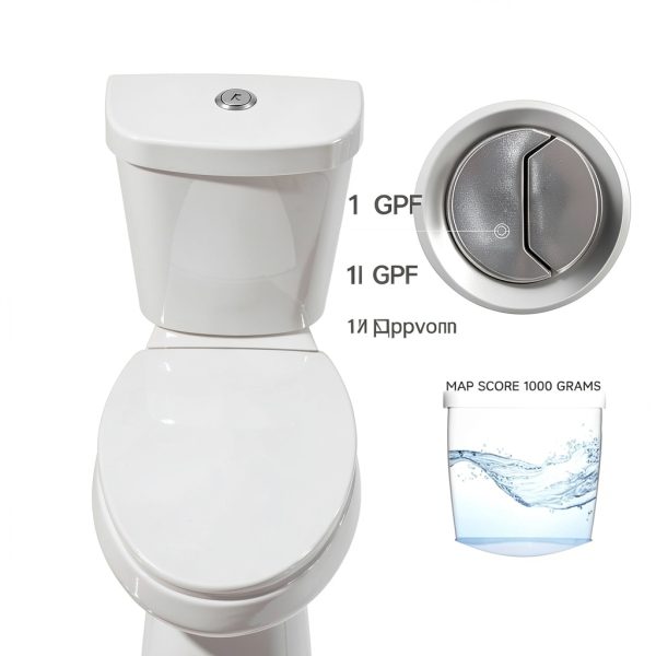 Elongated Tall Toilet Miuara 19 Inch Dual Flush Two-Piece White-7
