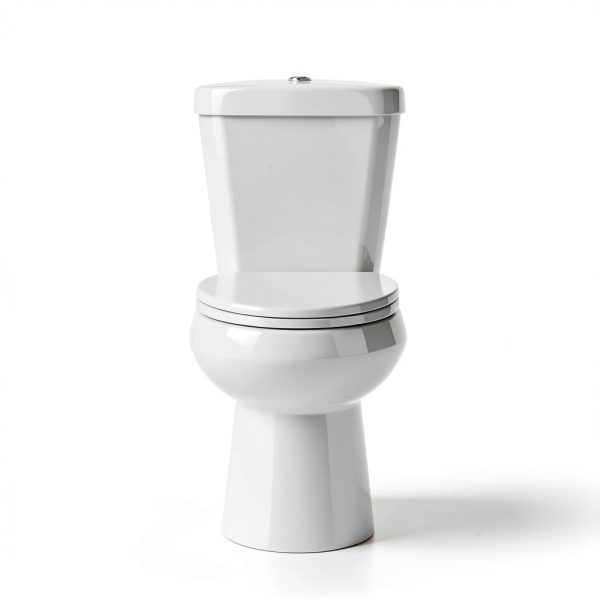Elongated Tall Toilet Miuara 19 Inch Dual Flush Two-Piece White-1