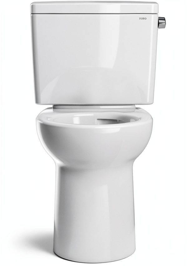 TOTO Drake Two Piece 1.28 GPF Universal Height Toilet - Cotton White-9