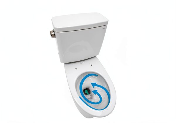 TOTO Drake Two Piece 1.28 GPF Universal Height Toilet - Cotton White-2