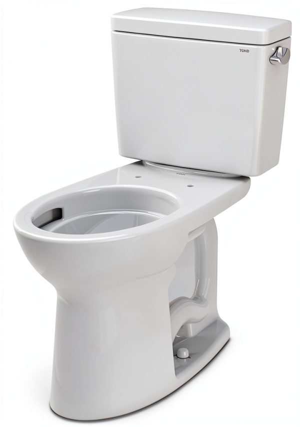 TOTO Drake Two Piece 1.28 GPF Universal Height Toilet - Cotton White-0
