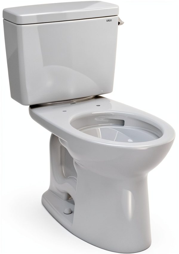 TOTO Drake Two Piece 1.28 GPF Universal Height Toilet - Cotton White-8