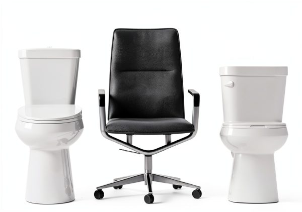 Elongated Tall Toilet Miuara 19 Inch Dual Flush Two-Piece White-3