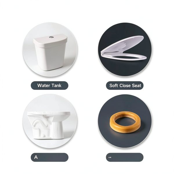 Elongated Tall Toilet Miuara 19 Inch Dual Flush Two-Piece White-6