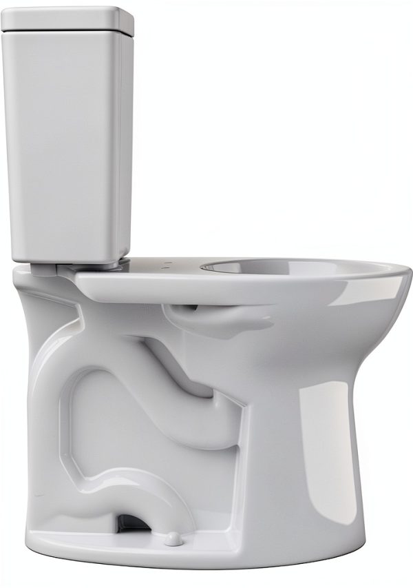 TOTO Drake Two Piece 1.28 GPF Universal Height Toilet - Cotton White-7